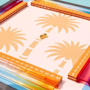 Juego de Mahjong Personalizado de 160 Piezas, Acrílico de 3 Capas, Estilo Americano, Color Amarillo, para Noches de Juego, Disponible en Fábrica, Venta al Por Mayor - Product Image 4