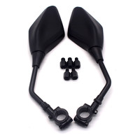 Rétroviseur universel noir pour VTT, quad et moto, accessoire de vélo électrique en ABS et aluminium avec lentille réfléchissante
