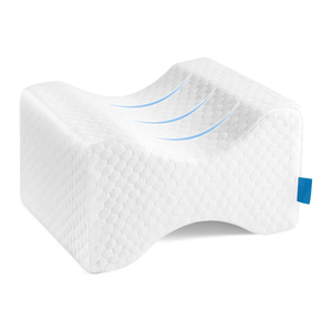 Oreiller ergonomique orthopédique en mousse à mémoire de forme pour les genoux et les jambes, réduisant la pression, pour dormir - Product Image 1