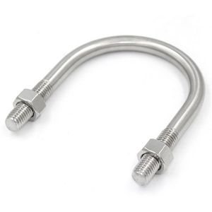 Chất lượng cao tùy chỉnh vuông <span class=keywords><strong>U</strong></span> bu lông và đai ốc SS 304 M6 M8 M10 cường độ cao <span class=keywords><strong>U</strong></span> bu lông với kẹp - Product Image 6