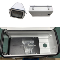 Accessoires de surveillance d'extérieur en aluminium, grand boîtier de caméra CCTV Bullet avec brosse de pluie essuie-glace en option