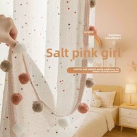 Rideaux Translucides en Tulle à Paillettes Colorées pour Chambre d'Enfant avec Contrôle de la Lumière