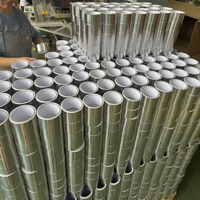 Rouleau géant de papier aluminium 8011 à bas prix du fabricant, avec adhésif activé par l'eau, pour usage industriel