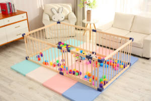 โรงงานจอลลี่เบบี้จีน <span class=keywords><strong>ราคา</strong></span>โรงงานโดยตรง จำหน่ายคอกกั้นเด็กแบบไม้ พับได้ สำหรับใช้ภายในอาคาร - Product Image 3