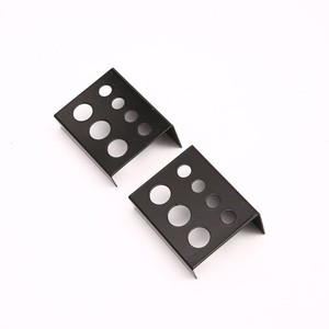 Équipement professionnel de tatouage, porte-encre en acier inoxydable perforé, 7 trous, noir, pour fournitures de tatouage - Product Image 1