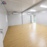 Maison conteneur modulaire préfabriquée portable à deux étages avec auvent, 20 et 40 pieds, pour bureau et habitation