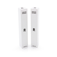 Scatola di Carta Personalizzata per Bottiglie di Profumo, Finestra Trasparente, Cartone Resistente, Design di Lusso, Accetta Logo Personalizzato e OEM
