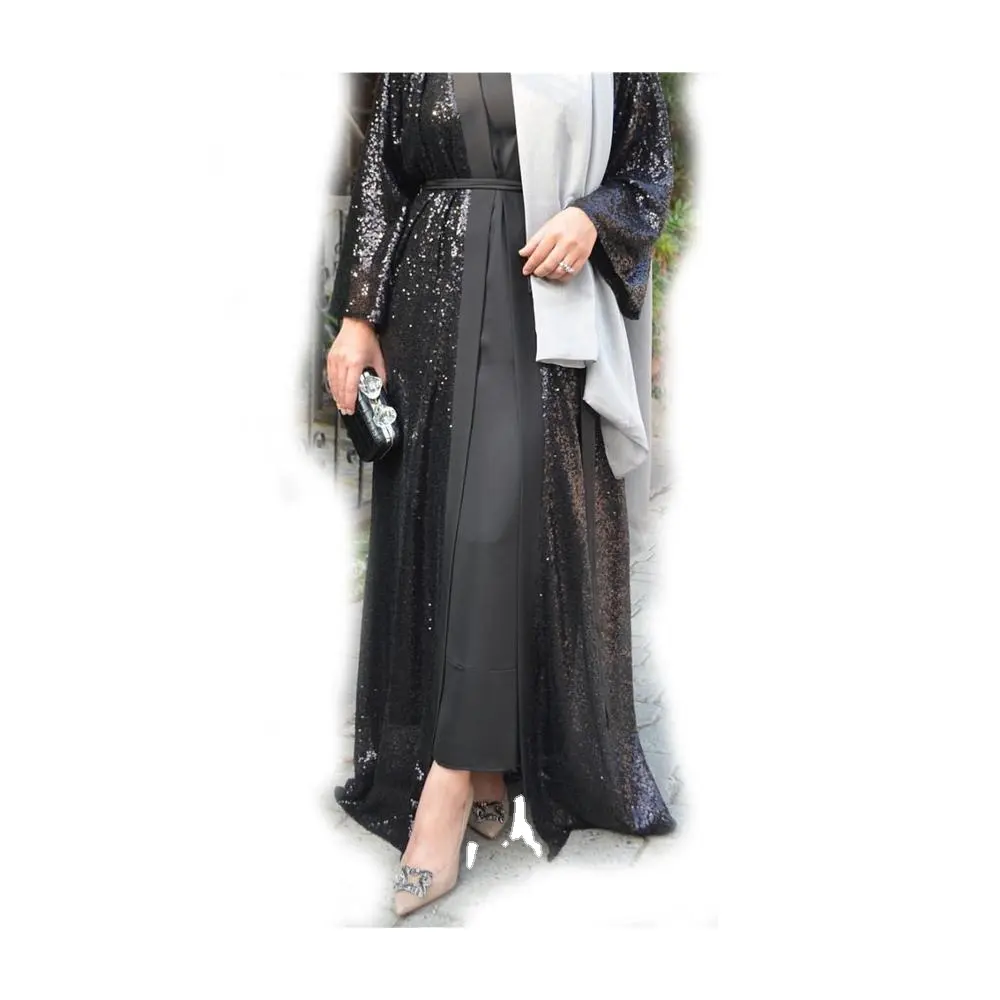 fashion evening cardigan sequin muslim 2022 new style Glory abaya