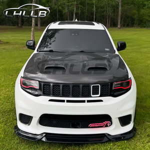 Capó de motor de fibra de carbono de alta calidad con doble ventilación para Jeep Grand Cherokee modificado - Product Image 2