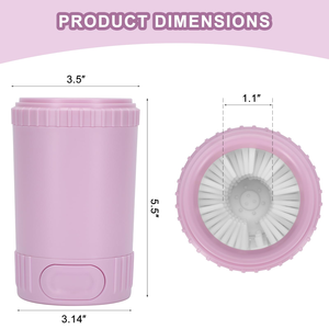 Wholesale Customized Soft Silicone Portable Quickly Automatic Dogs Foot Washer Pet Washing <b>Cup</b> Cleaning Tool Dog Paw Cleaner - Product Image 4