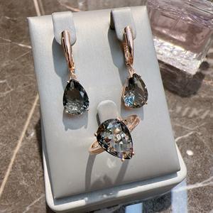 ชุดเครื่องประดับเพทายสีโรสโกลด์ - Product Image 4