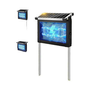 Thông minh năng lượng mặt trời Powered 4500V <span class=keywords><strong>Bug</strong></span> <span class=keywords><strong>Zapper</strong></span> với cảm biến ánh sáng trong nhà ngoài trời không thấm nước muỗi & Fly trap cho Patio Nhà Bếp Cắm Trại - Product Image 4
