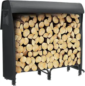 Supports à bois de chauffage Support de bûches de stockage en bois d'acier