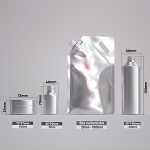 Juego de Envases Cosméticos de Aluminio Sostenible con Frascos de Lujo y Tapas de Rosca, Opciones de Perfume para Barberías - Product Image 2
