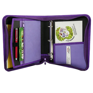 <span class=keywords><strong>Agenda</strong></span> Moderna Personalizada A5 con Cubierta de Lentejuelas, Carpeta con 3 Anillas, Cierre y Portapapeles - Product Image 2