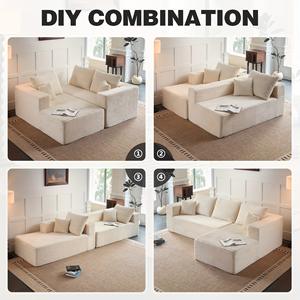 Sofás Modulares para Sala <span class=keywords><strong>de</strong></span> Estar, Modelo 2026, Venta Directa <span class=keywords><strong>de</strong></span> Fábrica, Juego <span class=keywords><strong>de</strong></span> Sofás Envasados al Vacío para Oficinas y Salas <span class=keywords><strong>de</strong></span> Estar - Product Image 5