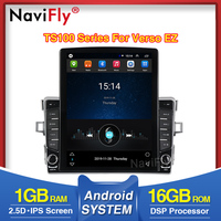 Lecteur vidéo de voiture Navifly Android 9 avec écran Tesla Android 9 1+16g pour Toyota Verso EZ 07-16, navigation GPS de voiture, écran IPS DSP 2.5D