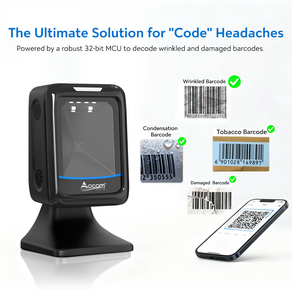 OCBS-T288 vente en gros pas cher prix mains libres Mini Usb bureau Auto QR Code Cmos orbite lecteur de codes à barres pour l'inventaire - Product Image 3