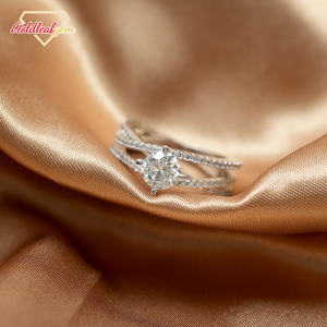 Bague de fiançailles et de mariage en or véritable 18K 14K avec diamant rond cultivé en laboratoire Goldleaf, rapport IGI, HPHT CVD, 1CT 2CT 3 carats, pour femme - Product Image 5