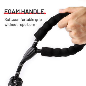 Lussuoso guinzaglio per animali in Nylon intrecciato da 5 piedi con comoda impugnatura imbottita in poliestere con tracciamento riflettente per cani da arrampicata - Product Image 5