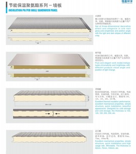 Panneaux <span class=keywords><strong>de</strong></span> chambre froide PIR PUR, panneaux sandwich pour murs et toits, panneaux à verrouillage à came avec matériau <span class=keywords><strong>de</strong></span> noyau <span class=keywords><strong>en</strong></span> acier PU - Product Image 3