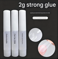 Lot de 4 kits d'outils pour ongles à presser, kit de préparation des ongles avec lingettes d'alcool, lime à ongles, adhésifs pour colle, bâtonnets en bois d'oranger, logo personnalisé