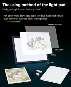 Tablette lumineuse LED A4 A3 pour dessin et traçage, cadre acrylique, boîte à lumière LED - Product Image 6