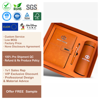 Carnets A5 Premium Orange avec Couverture à Motif en Relief pour Coffrets Cadeaux d'Affaires Personnalisés