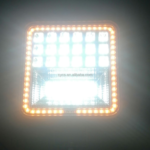 Phụ Kiện Xe Hơi 9-30V 4X4 Đèn Xe Tải 4 Inch 126W Đèn Led Tự Động Đèn Sương Mù Vòng DRL Hình Vuông Màu Trắng + Vàng Đèn Sương Mù Làm Việc - Product Image 6