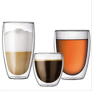 Taza de Agua de Vidrio Borosilicato de Doble Capa de Alta Calidad, 250ml 350ml 450ml, con Tapa de Bambú para Café, Leche, Té - Product Image 4