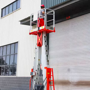 Plataforma Elevadora Telescópica Vertical de Doble Mástil de Aleación de Aluminio de 4m, 6m, 8m, 10m, 12m, 14m, Hidráulica y Eléctrica para Trabajo Aéreo - Product Image 3