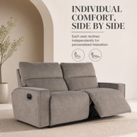 Ensemble de canapés inclinables en velours haut de gamme à deux places, meubles de salon modernes et confortables, structure en bois, extensible et réglable, nouvelle arrivée