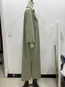 Vestido de Manga Larga con Cuello en V y Abertura Lateral Estilo Camisa, Nueva Moda para Mujer, KAR & OT ZA 8372070 - Product Image 5