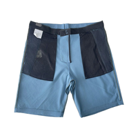Shorts en nylon pour homme avec cordon de serrage, couleur unie, multi-poches, design décontracté, chino, longueur moyenne, pantalon de sport et de travail