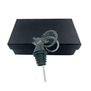 Cabeza de ciervo de aleación de Zinc, cabeza de oveja de Metal dorada, vertedor de vino y acero inoxidable para boquilla de licor - Product Image 6