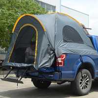 Tente de camionnette camouflage pour 3-4 personnes avec design pliable et abri arrière pour le camping en plein air et l'équipement de pêche