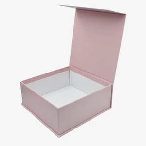 Cajas de Regalo Magnéticas Plegables Personalizadas en Negro y Rosa para Vino, con Laminado Mate y Grabado en Relieve, para Recuerdos de Boda - Product Image 2