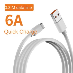 Loại-C Đầu duy nhất Cáp dữ liệu nhanh 6A Flash sạc cho <span class=keywords><strong>Huawei</strong></span> Điện thoại Di động Cáp USB cho tai nghe sạc nhanh quà tặng bao gồm - Product Image 5