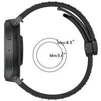 Bracelet en silicone magnétique/pliable pour Amazfit Huami Active Max, style officiel, respirant, 22 mm