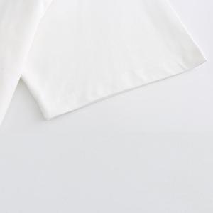 T-shirt blanc en coton pour <span class=keywords><strong>homme</strong></span>, coupe oversize, doux, <span class=keywords><strong>20</strong></span> fils peignés, pur coton, à manches courtes, vente en gros - Product Image 3