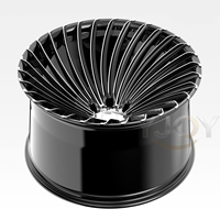 Jantes monobloc forgées sur mesure pour voitures particulières, de 18 à 26 pouces, 6x130, multi-branches, brossées, polies, noir profond, jantes en alliage de luxe