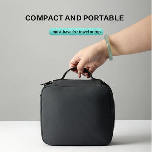 Borsa da Toilette 2 in 1 Ecologica da Viaggio, Portatile e Appendibile con Pochette Staccabile per Bagno, Viaggi e Lavoro - Product Image 5