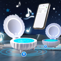Projecteur de lumière de nuit pour bébé HY HY-M9 avec bruit blanc, haut-parleur et télécommande RGB, rechargeable 5.3