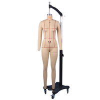Maniquí de Costura Junmei Talla Europea 34, de Fibra de Vidrio, sin Cabeza, con Pose de Pie, para Diseño de Patrones de Costura