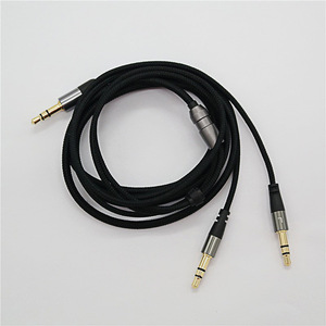 Cable de audio Zhongshan Zhen Sheng de 3.5mm a 3.5mm, 2.5mm, trenzado de nailon, cobre estañado, macho a macho, 120cm, negro - Product Image 3