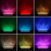 Lampu Proyeksi Pola Air Luar Ruangan untuk Dekorasi Ruangan, Lampu Api LED, Lampu Latar Belakang di Samping Tempat Tidur, Lampu Pola Air Dinamis 3D