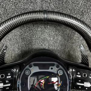 <span class=keywords><strong>Volant</strong></span> sport en cuir véritable fibre de carbone pour Mercedes-Benz <span class=keywords><strong>AMG</strong></span> Classe C W204 C63 W212 W218 W207 - Product Image 3