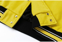 Blouson aviateur personnalisé du fabricant OEM veste d'hiver en cuir de baseball bouffant pour hommes