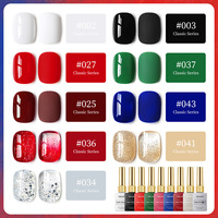 ZHI JIA – Kit de vernis à ongles gel classique 9 couleurs, 15 ml, gel UV/LED solide, longue tenue, pour manucure professionnelle et nail art