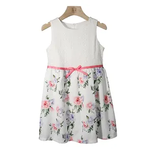 Custom Cute Famous Summer Young Kid Dresses For Kids Girls Of 4-11 Years Old